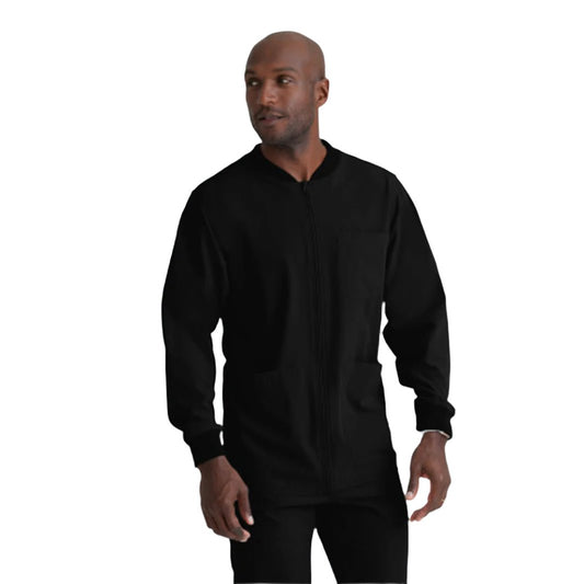 Men's Structure 3-Pocket Crewneck Warmup Scrub Jacket