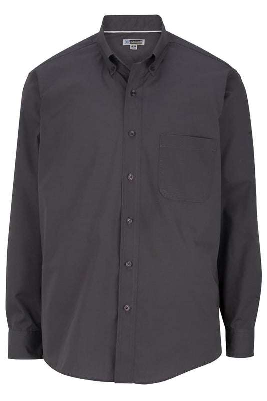 A.I. Prince Men's Lightweight Poplin Button Front Shirt