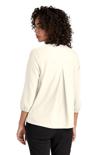 Women's Stretch Crepe 3/4 Sleeve Blouse