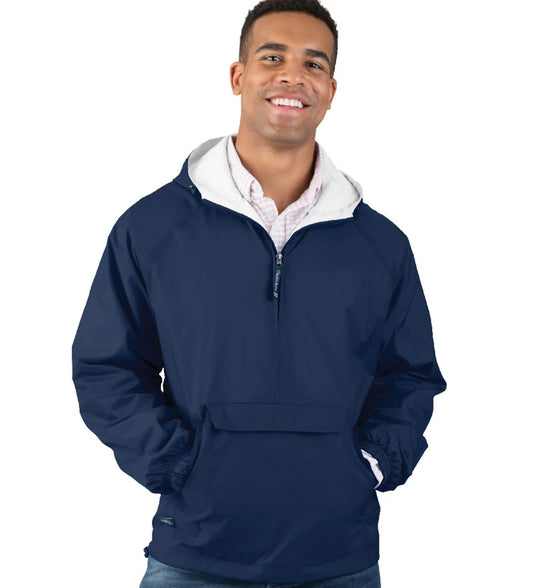 Unisex Classic Solid Pullover Rain Jacket 9905