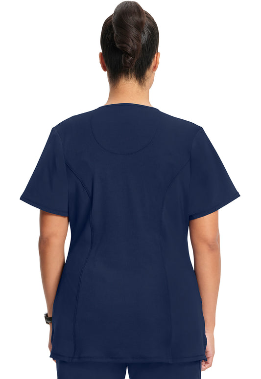 Women's 3-Pocket Round Neck Top (2624A)