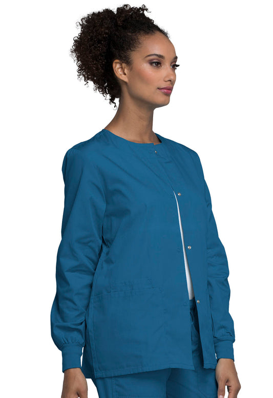 Women's Snap Front Warm-Up Jacket (4350)