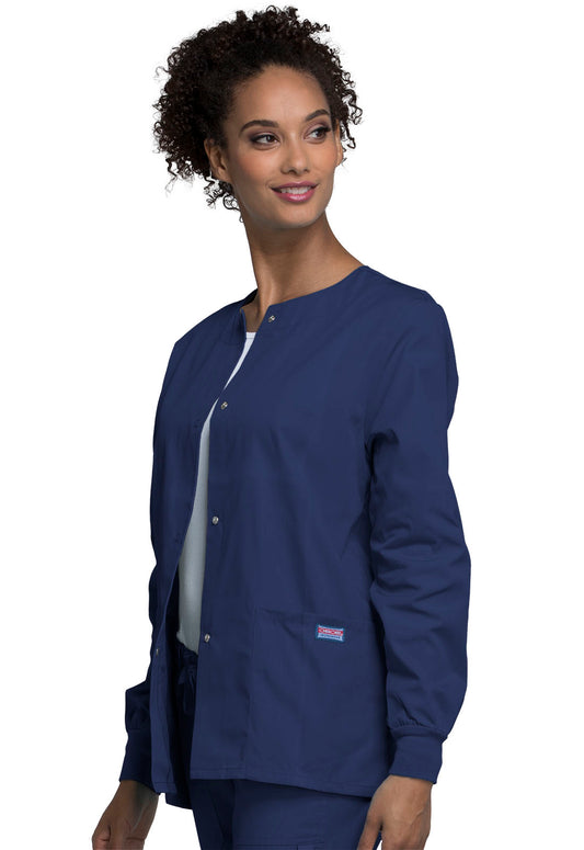 Women's Snap Front Warm-Up Jacket (4350)