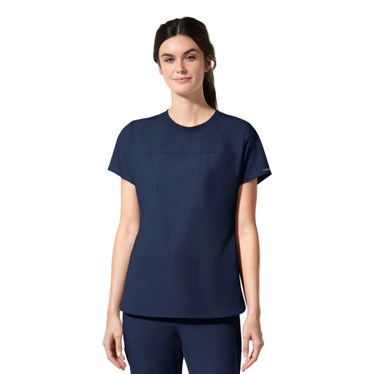 AURA Women's Captivate Crew Neck Tuck-in Scrub Top (6170)