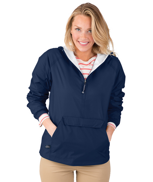 Unisex Classic Solid Pullover Rain Jacket 9905