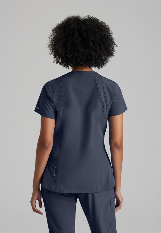 Women's Racer 4-Pocket V-Neck Top (5105)