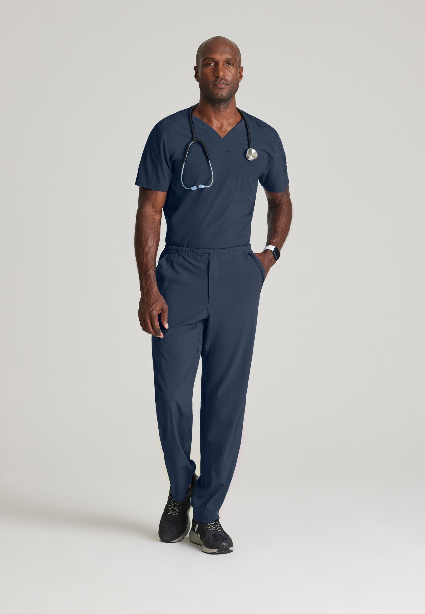 Men's Velocity 2 Pocket Ribbed V-neck Top (BOT195)