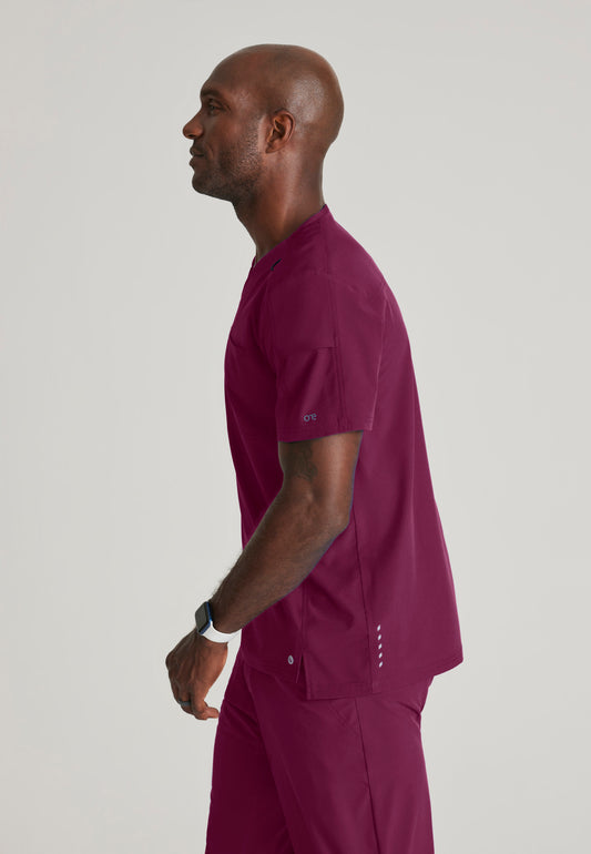 Men's Velocity 2 Pocket Ribbed V-neck Top (BOT195)