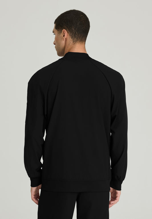 Men's Amplify 3-Pocket Knit Neck Bomber Warm-Up Jacket (BOW883)
