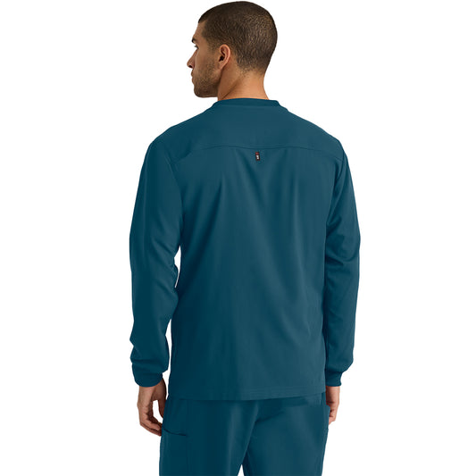 Men's React 5-Pocket Crewneck Warmup Scrub Jacket (GRSW871)