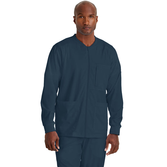 Men's React 5-Pocket Crewneck Warmup Scrub Jacket (GRSW871)