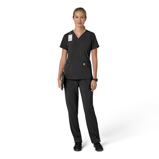 Carhartt Force Cross-Flex Women's Flex Panel V-Neck Scrub Top C13210