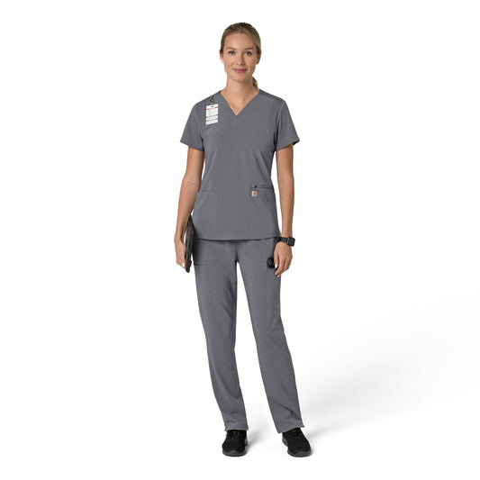 Carhartt Force Cross-Flex Women's Flex Panel V-Neck Scrub Top C13210