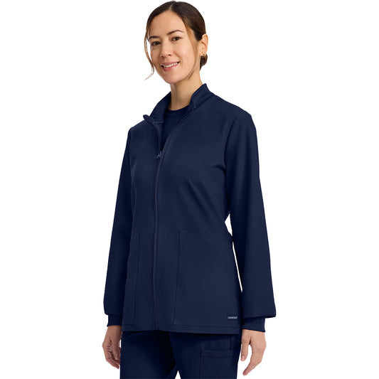 Women's Zip Up Scrub Jacket