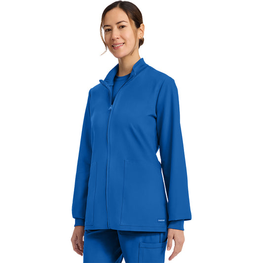 Women's Zip Up Scrub Jacket