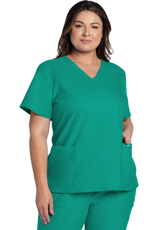 Women's V-Neck Top (CK953A)