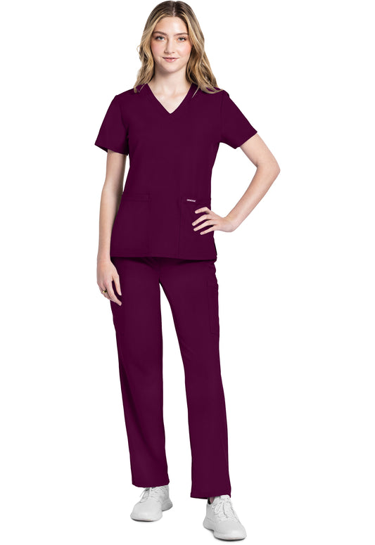Women's V-Neck Top (CK953A)