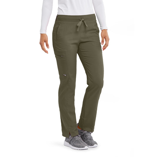 Women's Kim 3-Pocket Mid-Rise Straight Leg Scrub Pant (GRSP500)