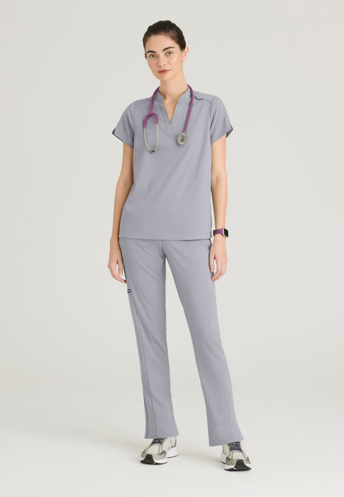Women's Avery 2-Pocket Banded Collar Top