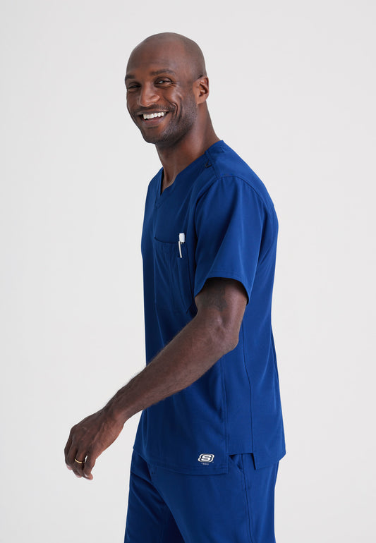 Skechers™ By Barco SK0112 Men's Structure 1-Pocket V-Neck Tuck-In Top