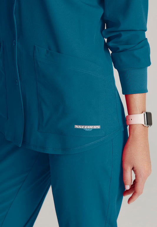 Women's Stability Warm-Up Scrub Jacket SK401 Norwich Health Tech