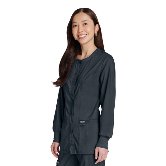 Health Tech Women's Ultra Soft 3-Pocket Snap-Front Jacket