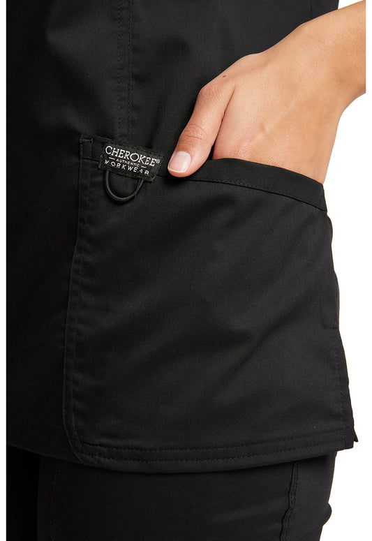 Women's 3 Pocket Mock Wrap Top (WW610)