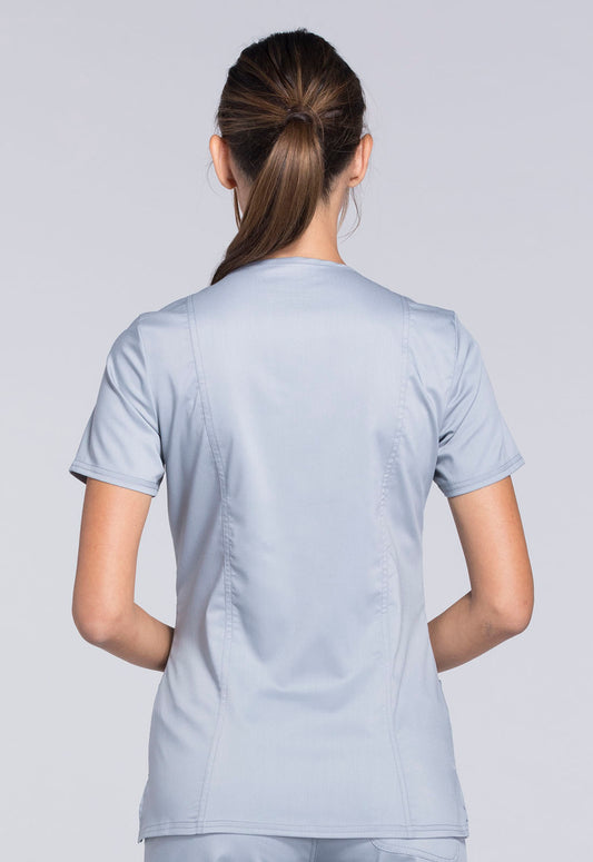 Women's 3 Pocket Mock Wrap Top (WW610)