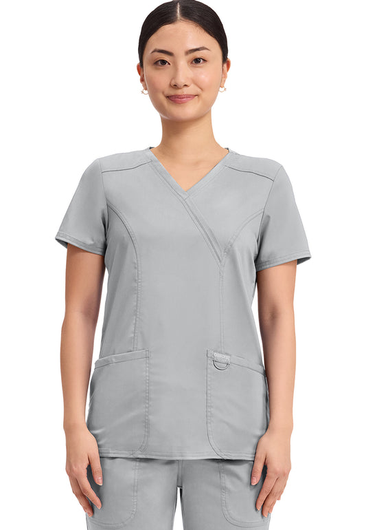 Women's 3 Pocket Mock Wrap Top (WW610)