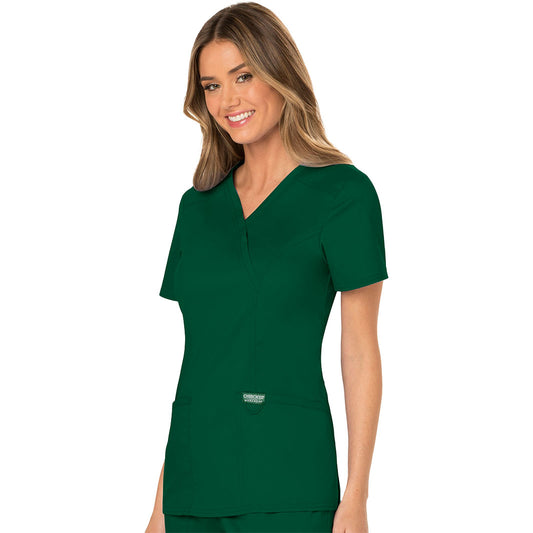 Women's 3 Pocket Mock Wrap Top WW610
