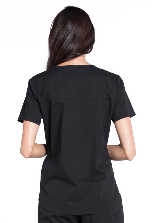 Women's 3-Pocket Ultra Soft V-Neck Top (WW665)