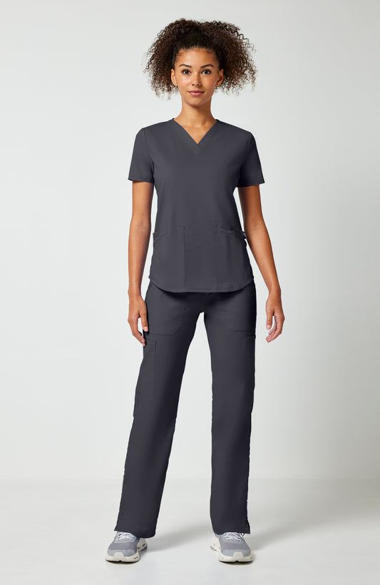 Women's 3-Pocket Ultra Soft V-Neck Top (WW665)