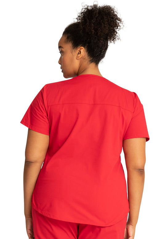 Women's 3-Pocket Ultra Soft V-Neck Top (WW665)