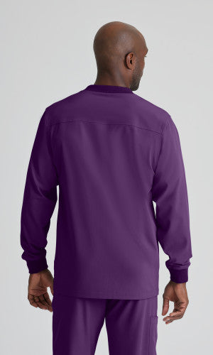 Men's Structure 3-Pocket Crewneck Warmup Scrub Jacket