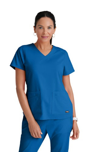 Women's Emma 4-Pocket V-Neck Pocket Scrub Top (GRST011)
