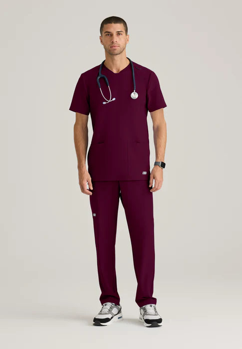 Men's Thesis 3-Pocket Round Neck Scrub Top (SKT193)