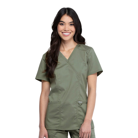 Women's 3-Pocket Mock Wrap Top