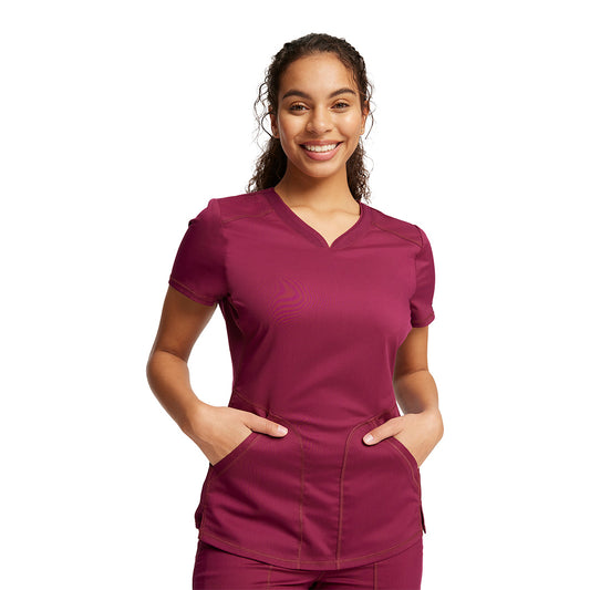 Women's 2 Pocket V-Neck Top WW601