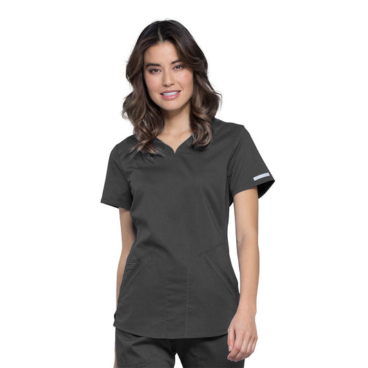 Women's 2 Pocket V-Neck Top WW601