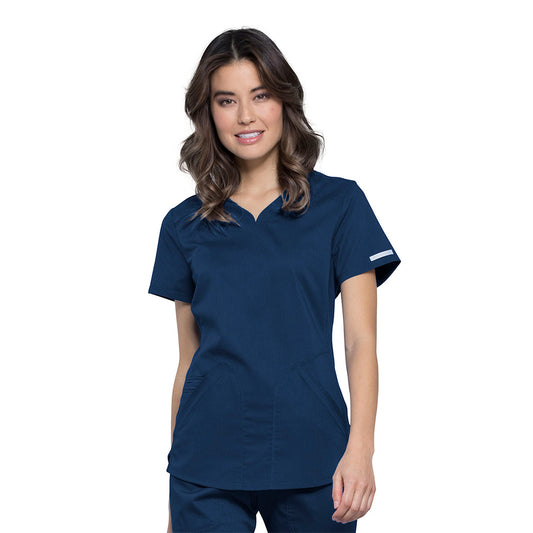 Women's 2 Pocket V-Neck Top WW601