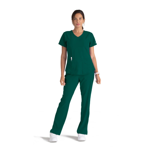 Women's Breeze 3-Pocket Curved V-Neck Top SK101