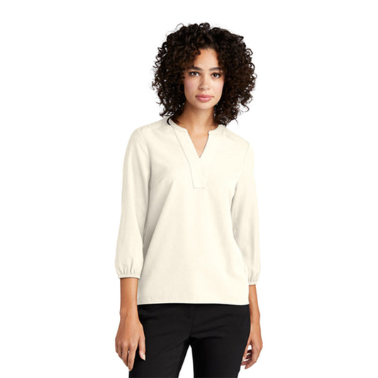 Women's Stretch Crepe 3/4 Sleeve Blouse
