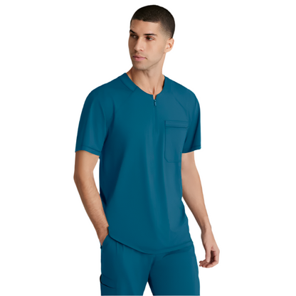 Men's Flex Single-Pocket Curved Neck Top SKT229