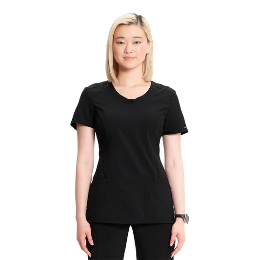 Women's 3-Pocket Round Neck Top 2624A