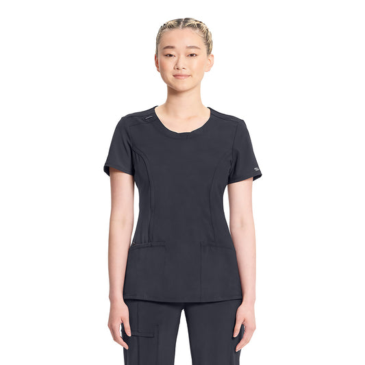 Women's 3-Pocket Round Neck Top 2624A