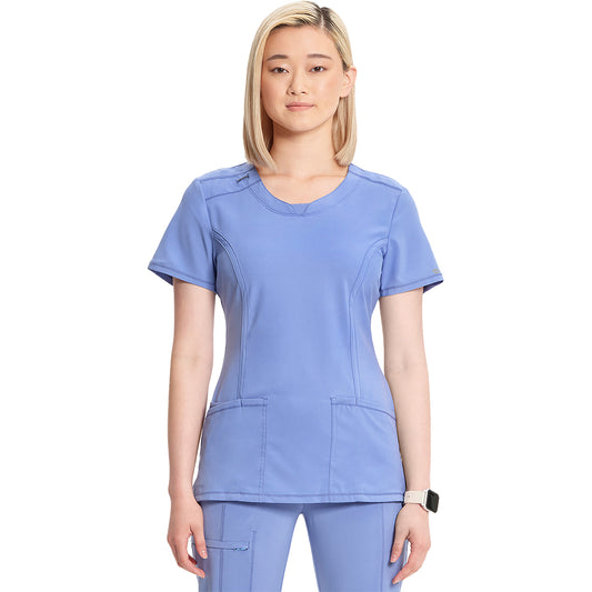 Women's 3-Pocket Round Neck Top 2624A