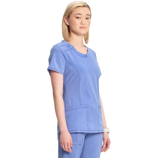 Women's 3-Pocket Round Neck Top 2624A