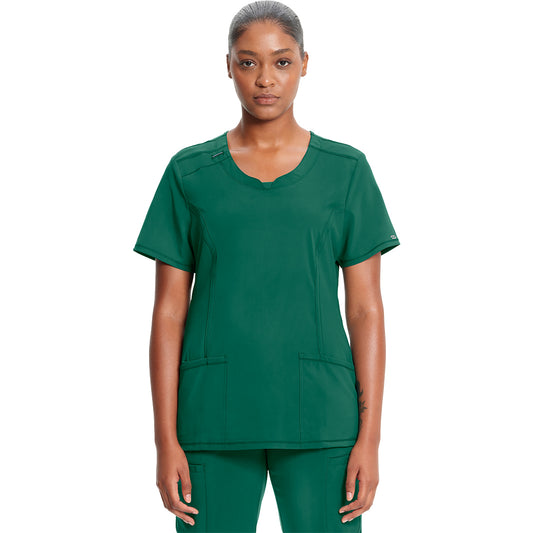 Women's 3-Pocket Round Neck Top 2624A