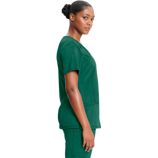 Women's 3-Pocket Round Neck Top 2624A
