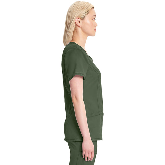 Women's 3-Pocket Round Neck Top 2624A